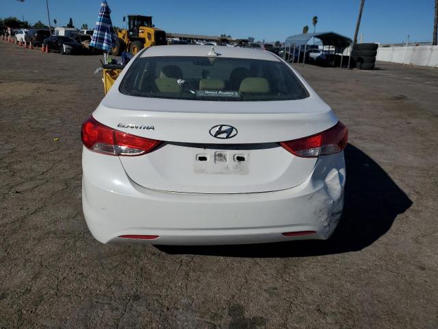 5NPDH4AE8DH251451 - 2013 HYUNDAI ELANTRA GLS WHITE photo 6