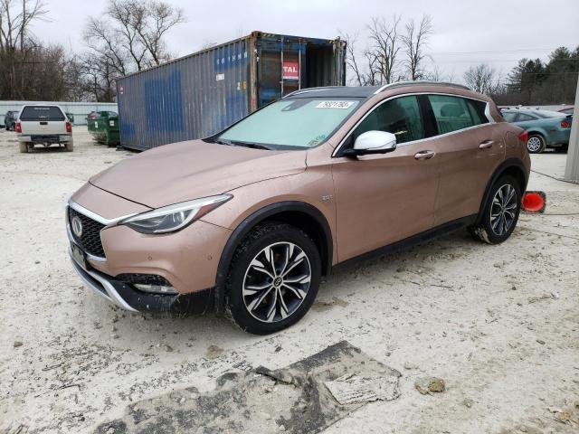 SJKCH5CR4HA025399 - 2017 INFINITI QX30 BASE PINK photo 1