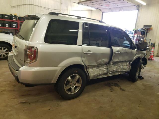 5FNYF185X7B017858 - 2007 HONDA PILOT EXL SILVER photo 3