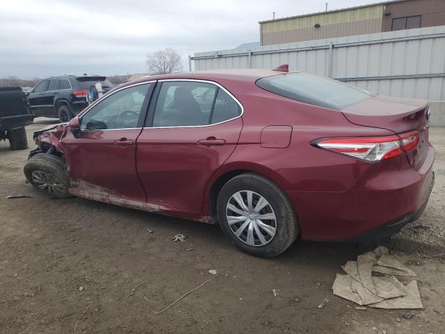 4T1C31AK6LU545607 - 2020 TOYOTA CAMRY LE RED photo 2
