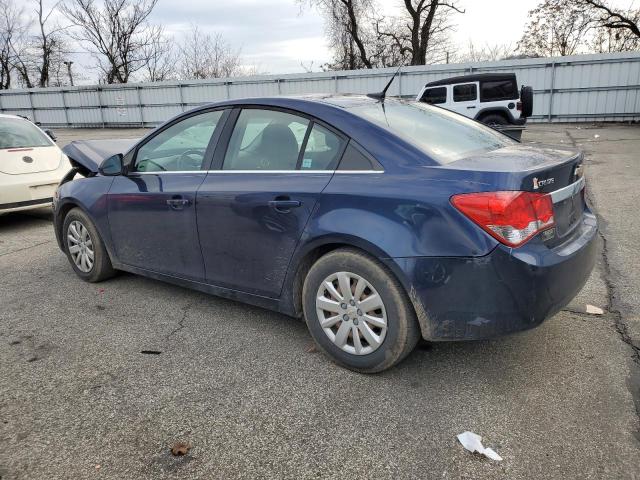 1G1PF5S92B7215694 - 2011 CHEVROLET CRUZE LT BLUE photo 2