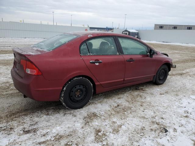 2HGFA15428H019084 - 2008 HONDA CIVIC DX-G RED photo 3