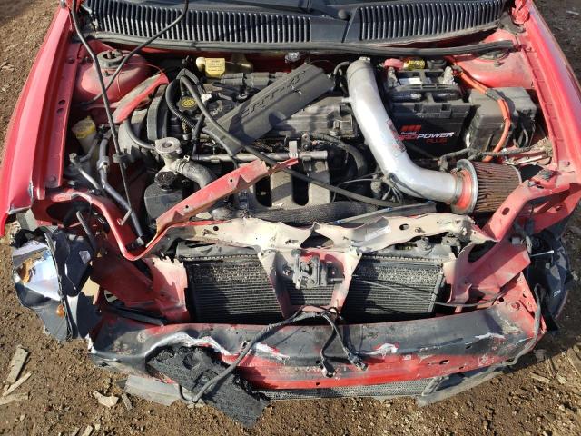 1B3ES66S75D221043 - 2005 DODGE NEON SRT-4 RED photo 11