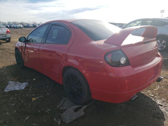 1B3ES66S75D221043 - 2005 DODGE NEON SRT-4 RED photo 2