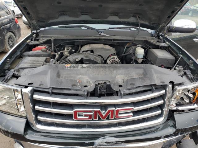 3GTP2WE72DG237141 - 2013 GMC SIERRA K1500 SLT GREEN photo 11