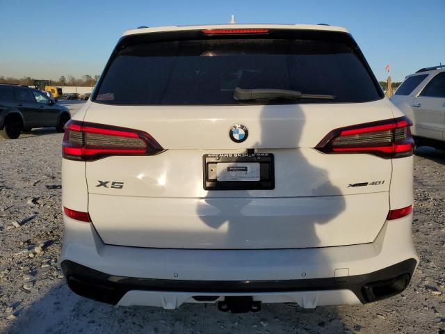 5UXCR6C02M9G21597 - 2021 BMW X5 XDRIVE40I WHITE photo 6