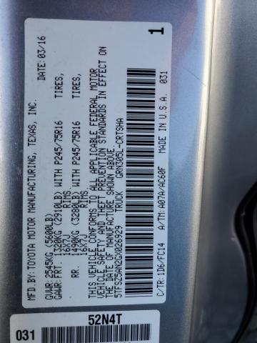 5TFSZ5AN2GX026929 - 2016 TOYOTA TACOMA ACCESS CAB Күміс фото 13