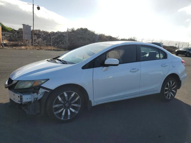 19XFB2F95EE082330 - 2014 HONDA CIVIC EXL WHITE photo 1