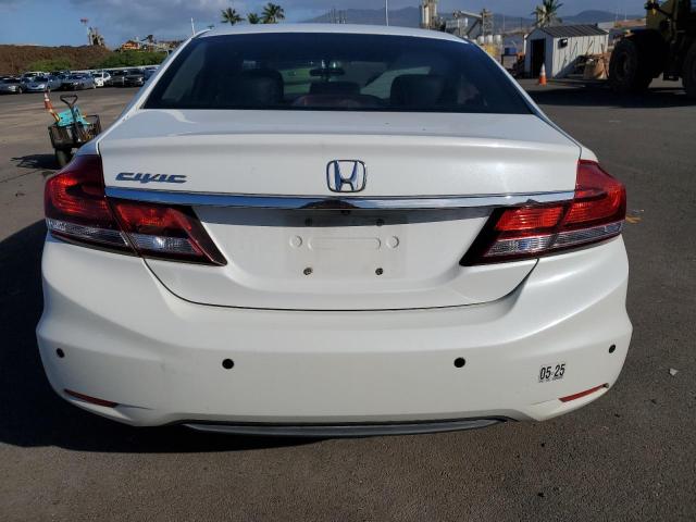 19XFB2F95EE082330 - 2014 HONDA CIVIC EXL WHITE photo 6