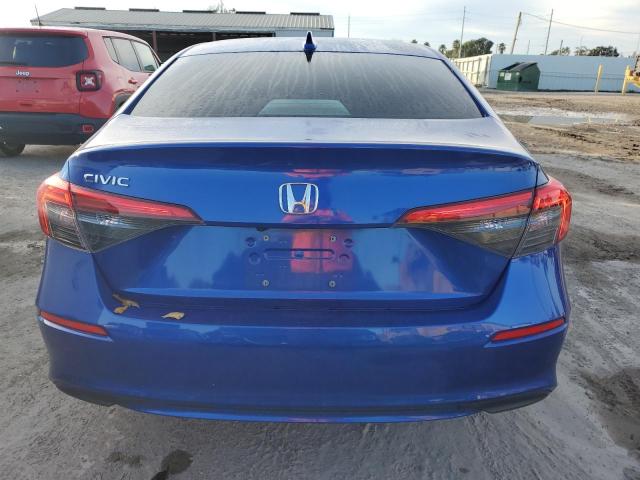 2HGFE1F72NH309334 - 2022 HONDA CIVIC EX BLUE photo 6