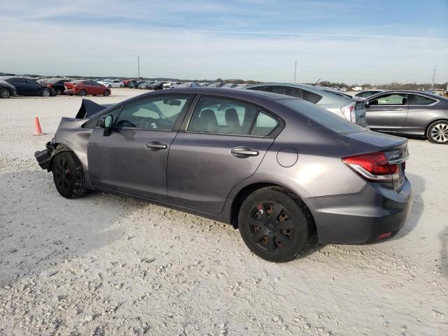 19XFB2F53FE058705 - 2015 HONDA CIVIC LX GRAY photo 2