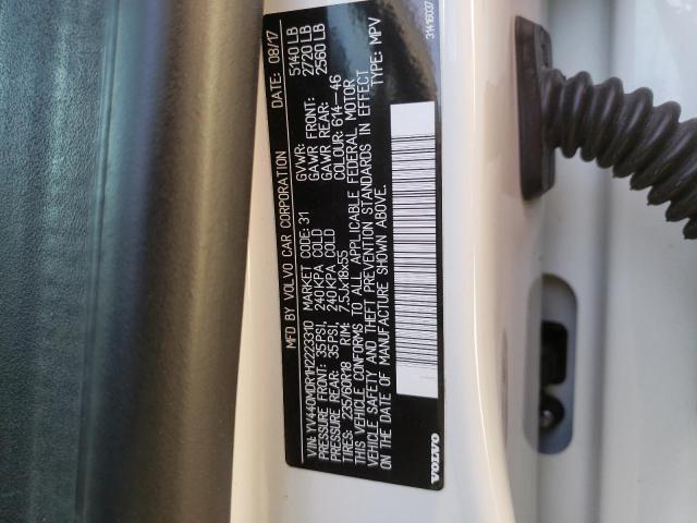 YV440MDR1H2223310 - 2017 VOLVO XC60 T5 DYNAMIC თეთრი ფოტო 13