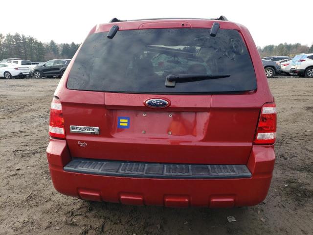 1FMCU03G89KC97378 - 2009 FORD ESCAPE XLT RED photo 6