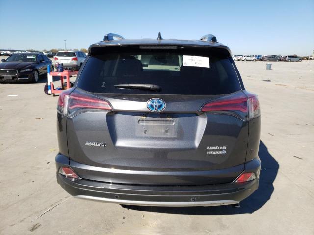 JTMDJREV5JD175930 - 2018 TOYOTA RAV4 HV LIMITED GRAY photo 6