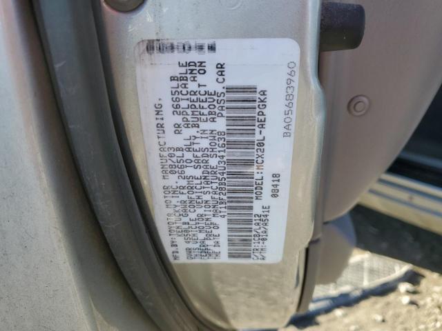 4T1BF28B54U341638 - 2004 TOYOTA AVALON XL SILVER photo 12