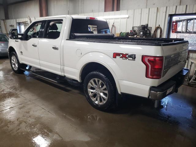 1FTFW1EG1FFC88413 - 2015 FORD F150 SUPERCREW WHITE photo 2