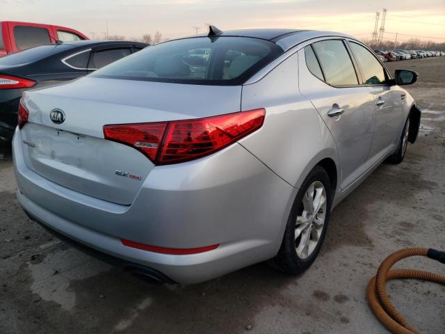 5XXGN4A76DG231167 - 2013 KIA OPTIMA EX SILVER photo 3