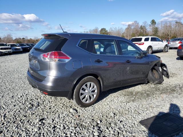 KNMAT2MTXGP632551 - 2016 NISSAN ROGUE S GRAY photo 3