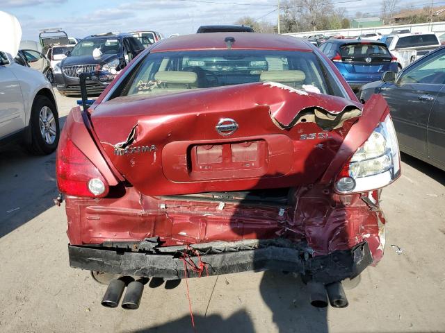 1N4BA41E44C866771 - 2004 NISSAN MAXIMA SE RED photo 6