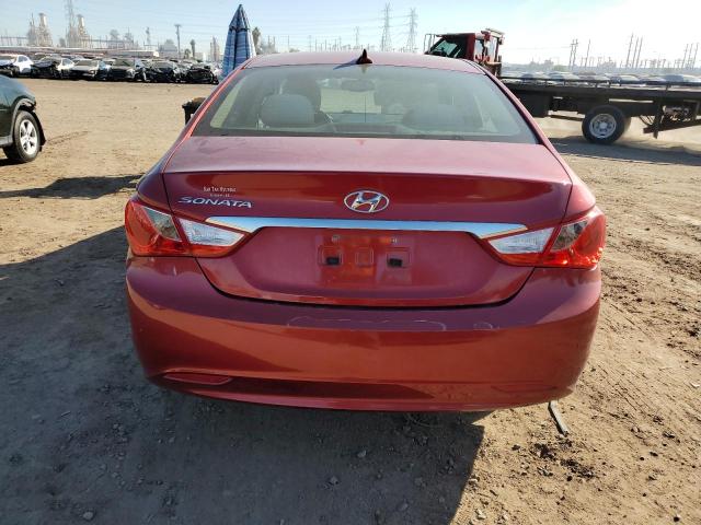 5NPEB4AC5DH611084 - 2013 HYUNDAI SONATA GLS RED photo 6