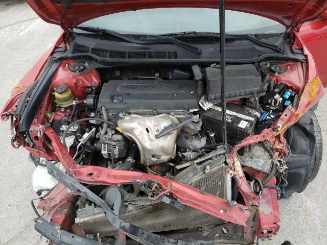 4T1BE46K58U225878 - 2008 TOYOTA CAMRY CE RED photo 11