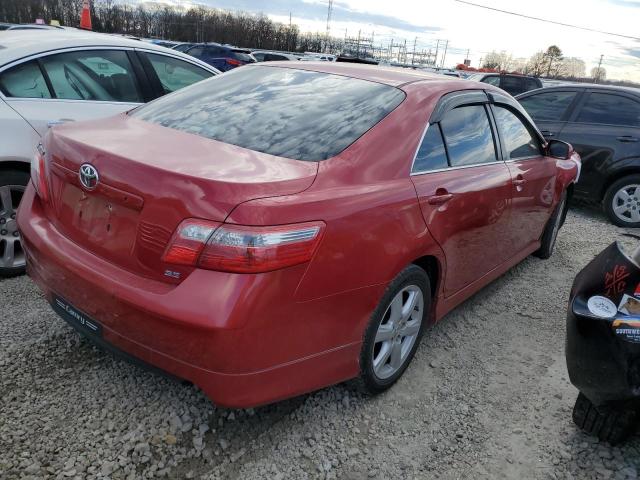 4T1BE46K58U225878 - 2008 TOYOTA CAMRY CE RED photo 3