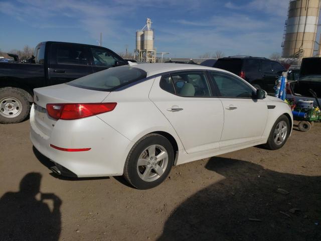 KNAGM4A78F5574845 - 2015 KIA OPTIMA LX WHITE photo 3