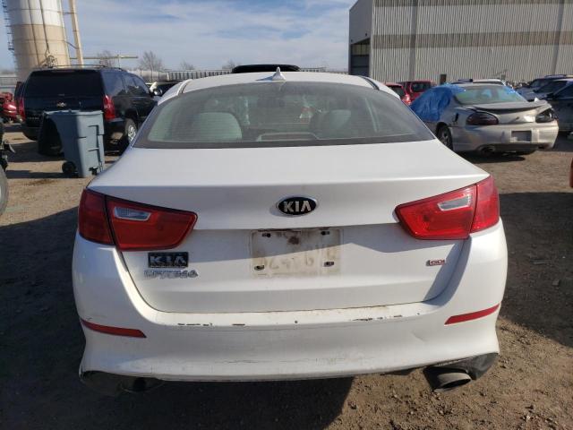 KNAGM4A78F5574845 - 2015 KIA OPTIMA LX WHITE photo 6