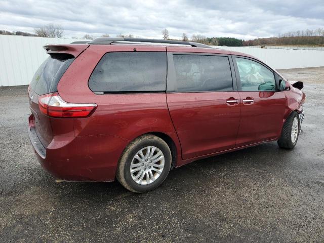 5TDYK3DCXGS761404 - 2016 TOYOTA SIENNA XLE RED photo 3