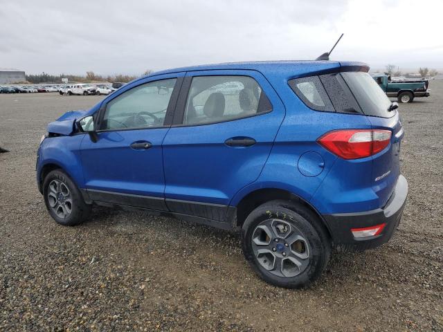 MAJ6S3FL5MC454973 - 2021 FORD ECOSPORT S BLUE photo 2