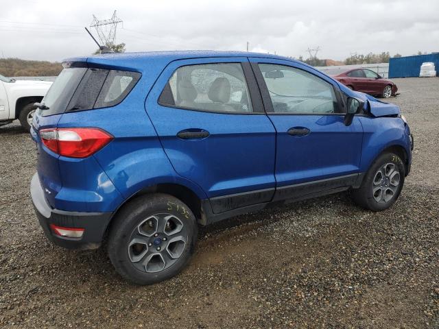 MAJ6S3FL5MC454973 - 2021 FORD ECOSPORT S BLUE photo 3