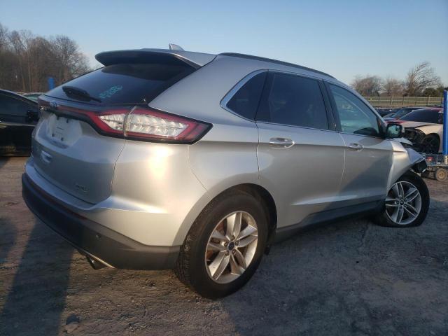 2FMTK3J97FBC15982 - 2015 FORD EDGE SEL SILVER photo 3