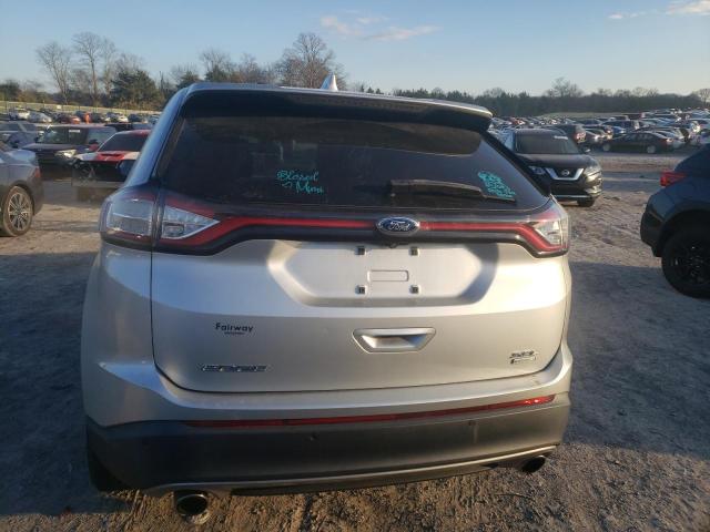 2FMTK3J97FBC15982 - 2015 FORD EDGE SEL SILVER photo 6