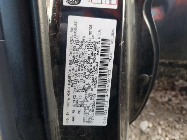 5TETX22NX5Z032538 - 2005 TOYOTA TACOMA ACCESS CAB Қара фото 13