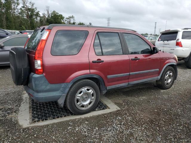 SHSRD68595U304394 - 2005 HONDA CR-V LX BURGUNDY photo 3