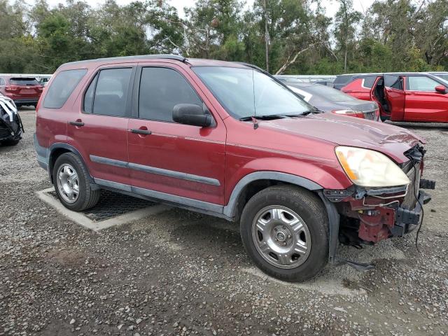 SHSRD68595U304394 - 2005 HONDA CR-V LX BURGUNDY photo 4