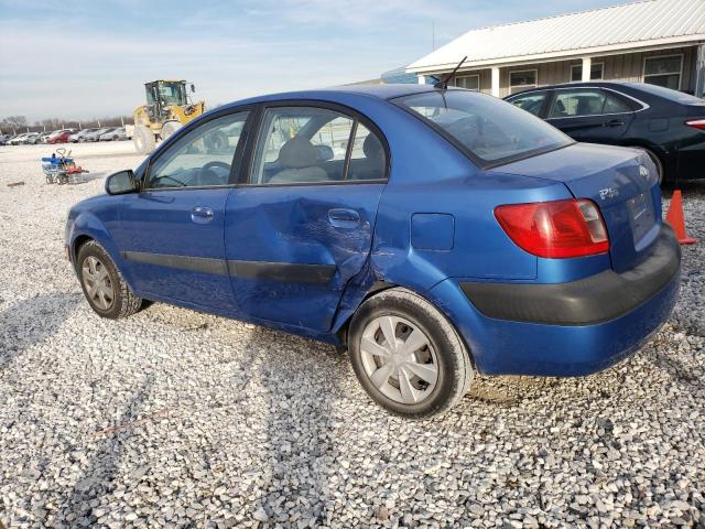 KNADE123566135400 - 2006 KIA RIO BLUE photo 2