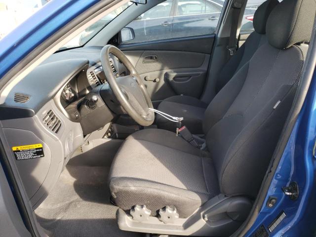 KNADE123566135400 - 2006 KIA RIO BLUE photo 7