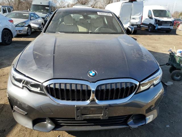 3MW5R7J09L8B11382 - 2020 BMW 330XI GRAY photo 5