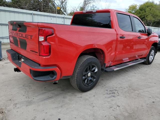 1GCPWBEK6NZ142570 - 2022 CHEVROLET SILVERADO C1500 CUSTOM RED photo 3