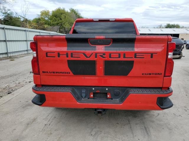 1GCPWBEK6NZ142570 - 2022 CHEVROLET SILVERADO C1500 CUSTOM RED photo 6