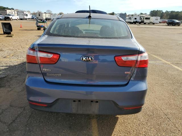 KNADM4A34G6553454 - 2016 KIA RIO LX BLUE photo 6