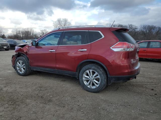 KNMAT2MV8GP651357 - 2016 NISSAN ROGUE S RED photo 2