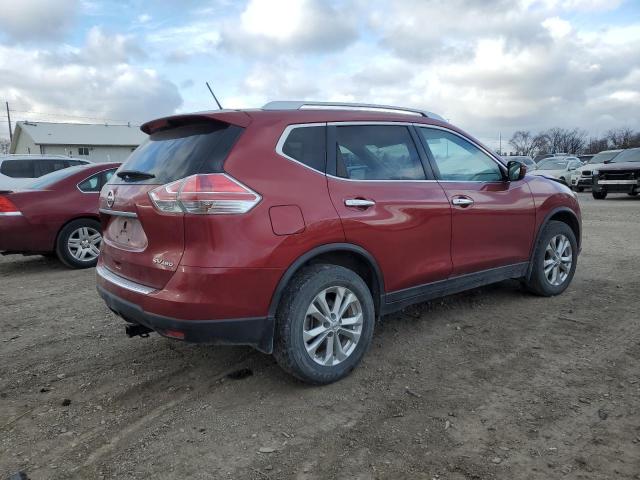 KNMAT2MV8GP651357 - 2016 NISSAN ROGUE S RED photo 3