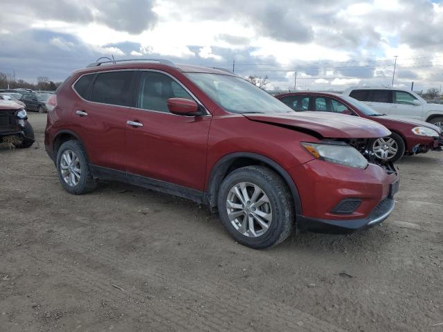 KNMAT2MV8GP651357 - 2016 NISSAN ROGUE S RED photo 4