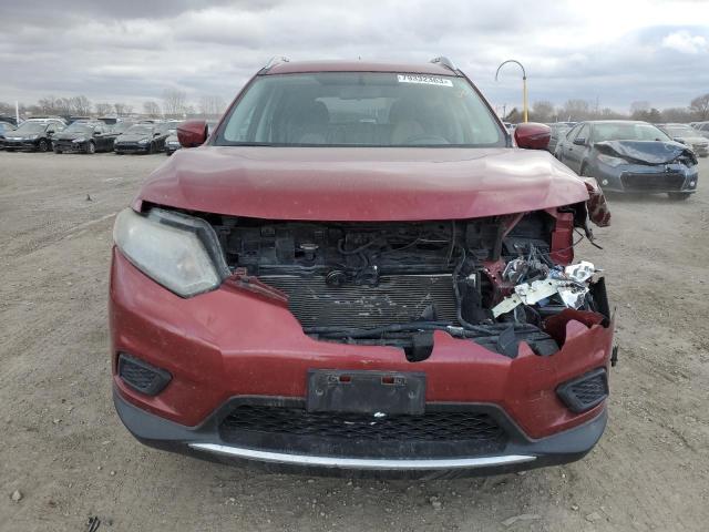 KNMAT2MV8GP651357 - 2016 NISSAN ROGUE S RED photo 5