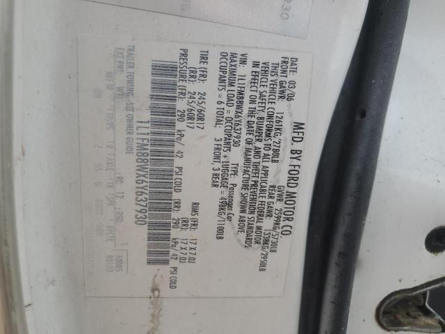 1L1FM88WX6Y637930 - 2006 LINCOLN TOWN CAR EXECUTIVE WHITE photo 12