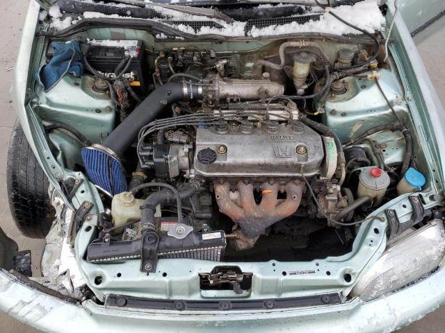 JHMEG8545NS003515 - 1992 HONDA CIVIC DX SILVER photo 11