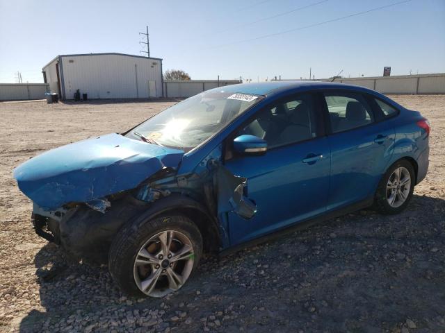 1FADP3F27EL410393 - 2014 FORD FOCUS SE BLUE photo 1