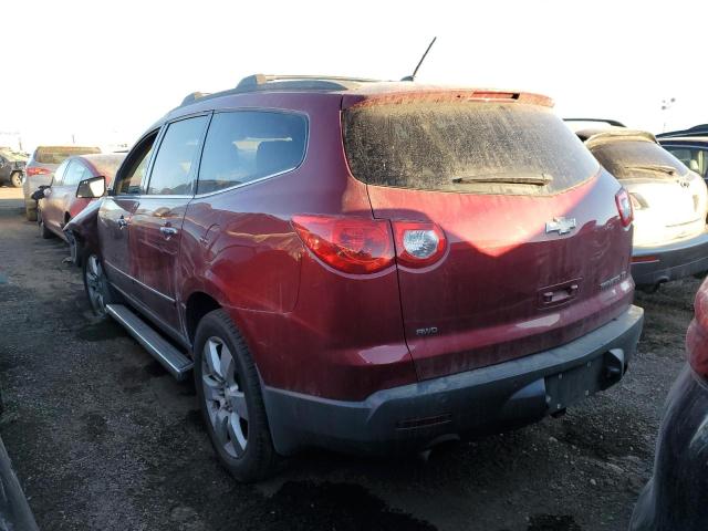 1GNKVLED2BJ227153 - 2011 CHEVROLET TRAVERSE LTZ BURGUNDY photo 2